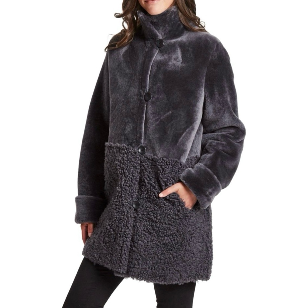 Reversible Genuine Shearling Coat